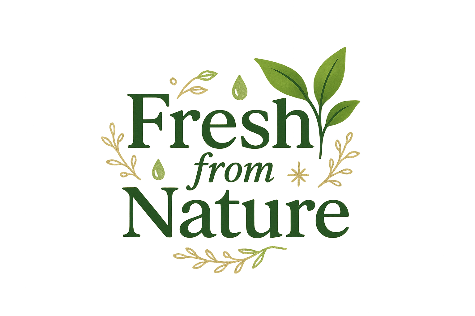 a logo of fresh from nature